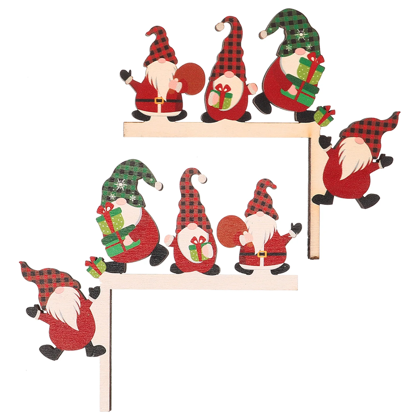 Осенний декор рождественские украшения креативная деревянная угловая дверная