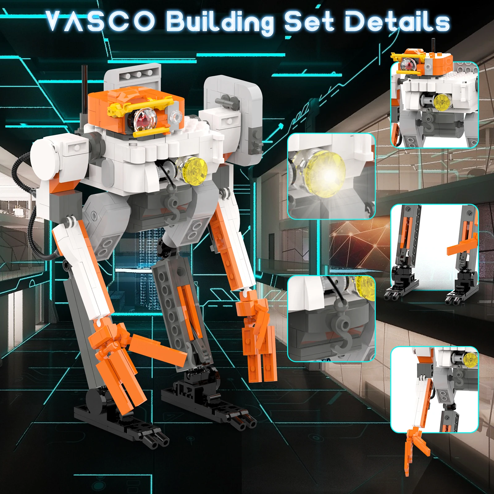 Конструктор-робот Vasco игрушки MOC товары для фигурок совместные креативные