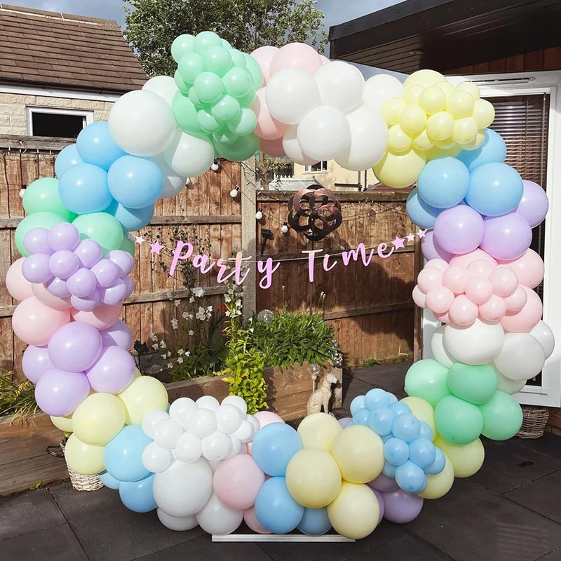 

242Pcs Pastel Macaron Balloon Arch Garland Kit Unicorn Themed Party Decor Ice Cream Donuts party Backdrop Birthday Balloons