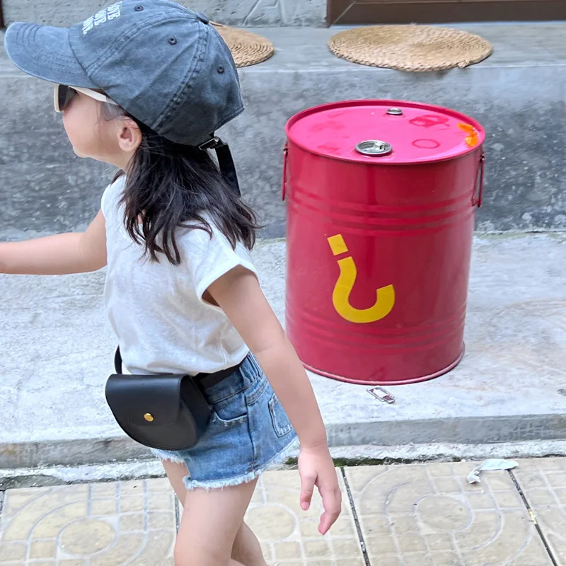 Mini Cross Bag PU Vegan Leather Kids Purse Small Children's Messenger Bag Designer Luxury Cute Princess Shoulder Bag For Girls