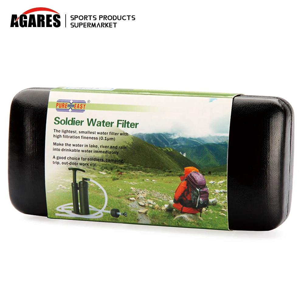 Чистый легкий портативный 2000 л набор фильтров для воды отдыха на природе пеших