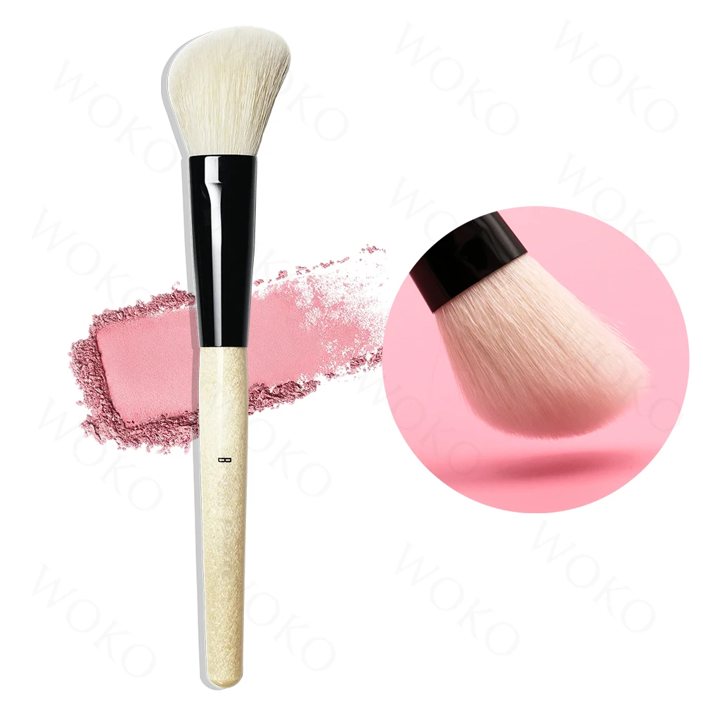 

BB Angled Face Cream Blush Brush Small Angled Blush Brush Contour Bronzer Setting Powder Goat Hair Contour Makeup Brushes Tool