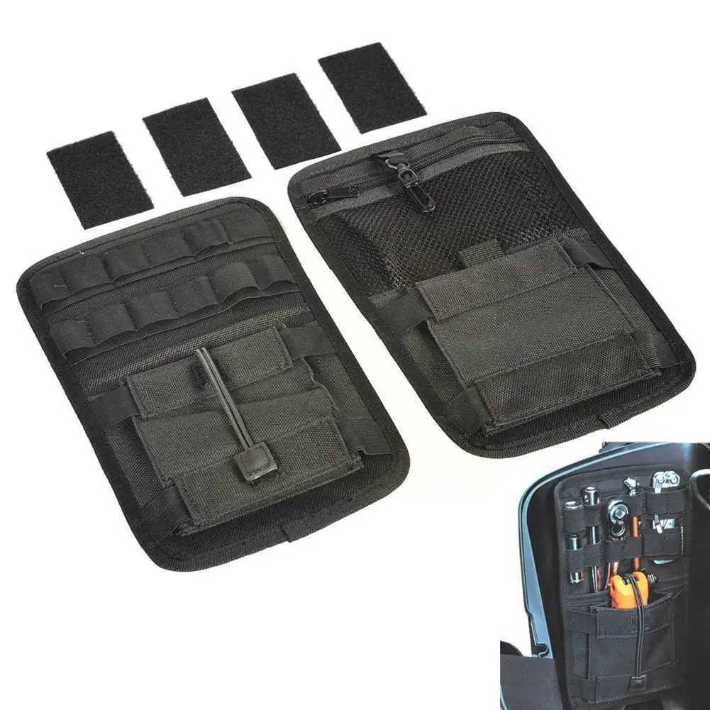 

Motorcycle 2pcs Saddlebag Organizer Hard Bags Storage For Touring Street Glide Electra Glide Dyna Sportster H2o0