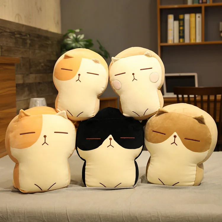

30/40cm Cute/Soft/Cartoon/Cat Plush Throw Pillow/Creative Imitation Toast Cat Figure/Children's Birthday Gift/Christmas Gift