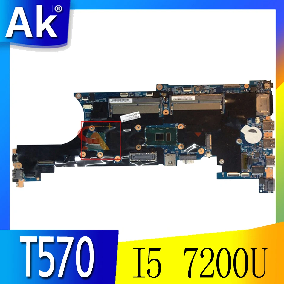 

Akemy 448.0AB06.0011 Motherboard For Lenovo Thinkpad T570 P51S Notebook Motherboard CPU I5 7200U GT940M DDR4 100% Test Work