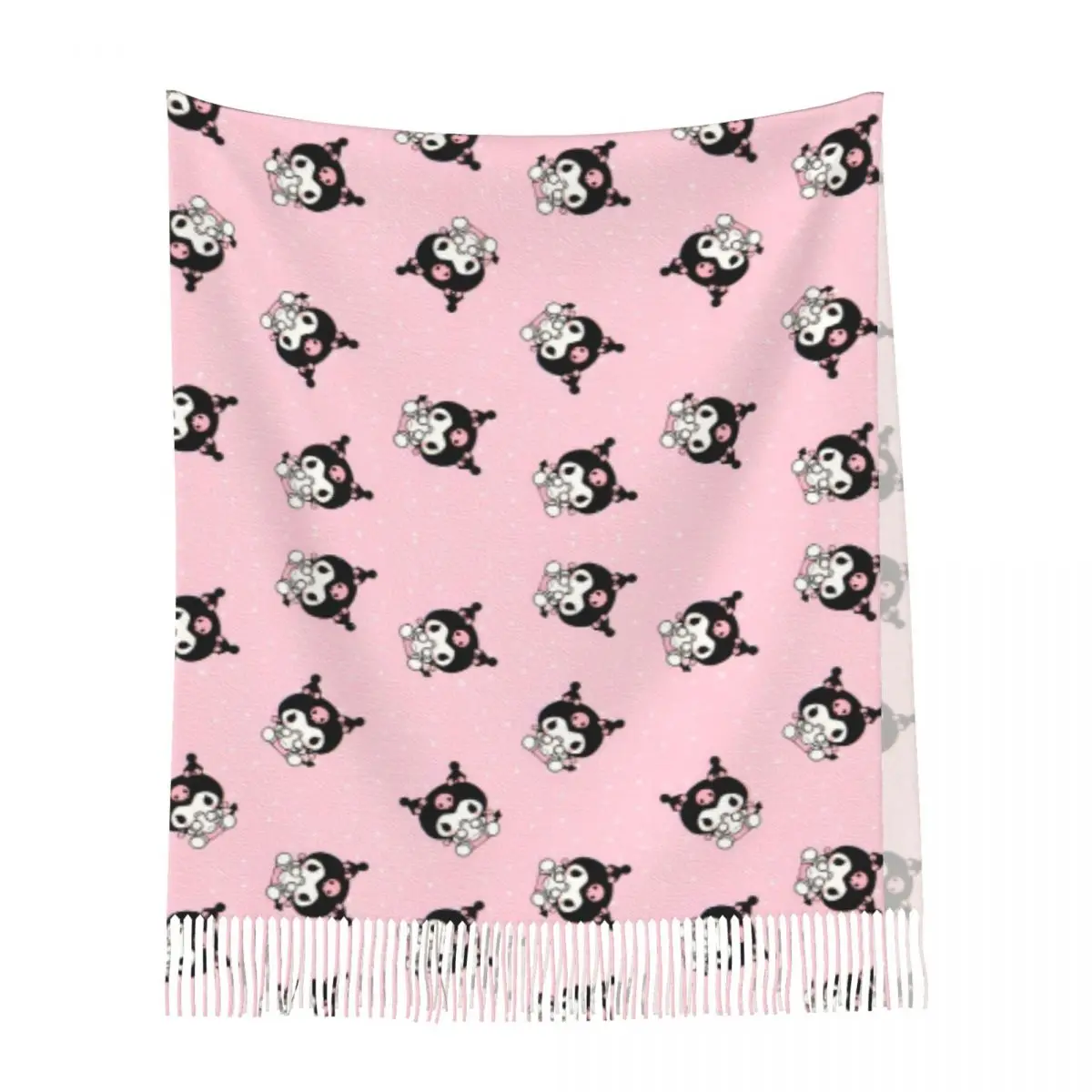 Мягкий и модный осенний шарф Sanrio Kuromi женские шарфы на день рождения с