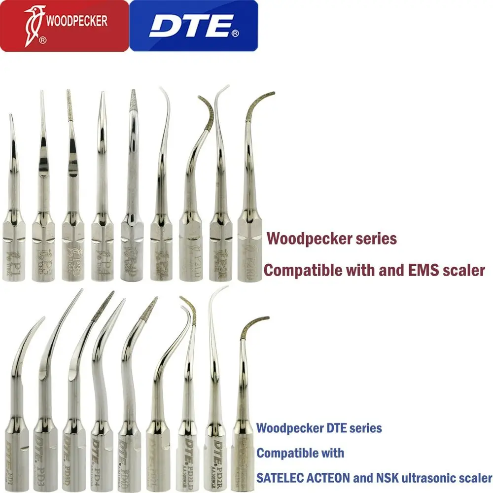 Dental Woodpecker DTE Ultrasonic Scaler Scaling Tip fit SATELEC ACTEON NSK EMS cepillo interdental limpieza dientes ершик для