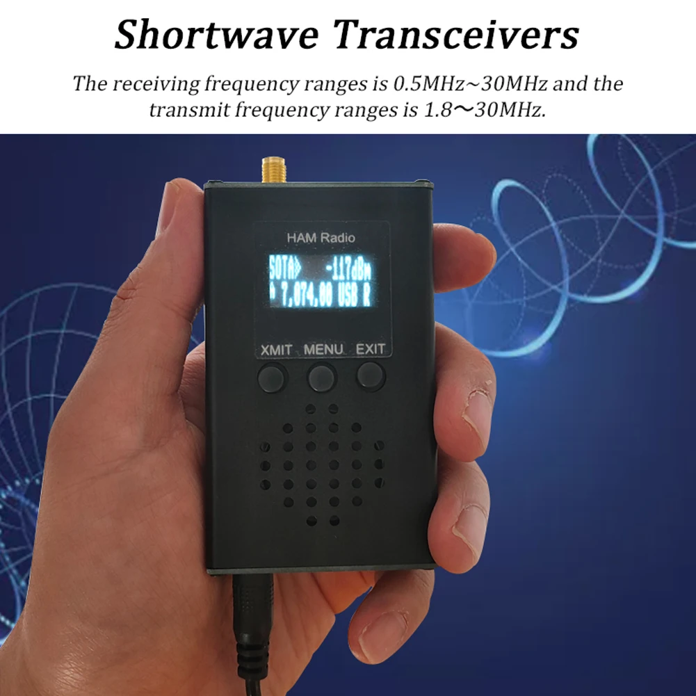 0 5 МГц ~ 30 uSDX ручные портативные трансиверы CW AM SSB трехдиапазонный мини-радио