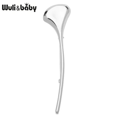 Wuli&baby металлические броши листья гинкго