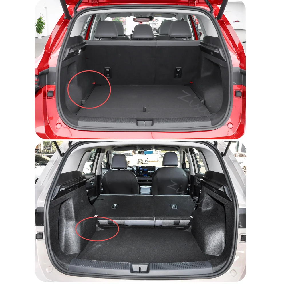 Фото Для MG S5 MGS5 EV ES34 2025~2027 2026: Водонепроницаемый коврик из ТПЭ для багажника и спинки сидений, защита от царапин, аксессуары для интерьера автомобиля №2