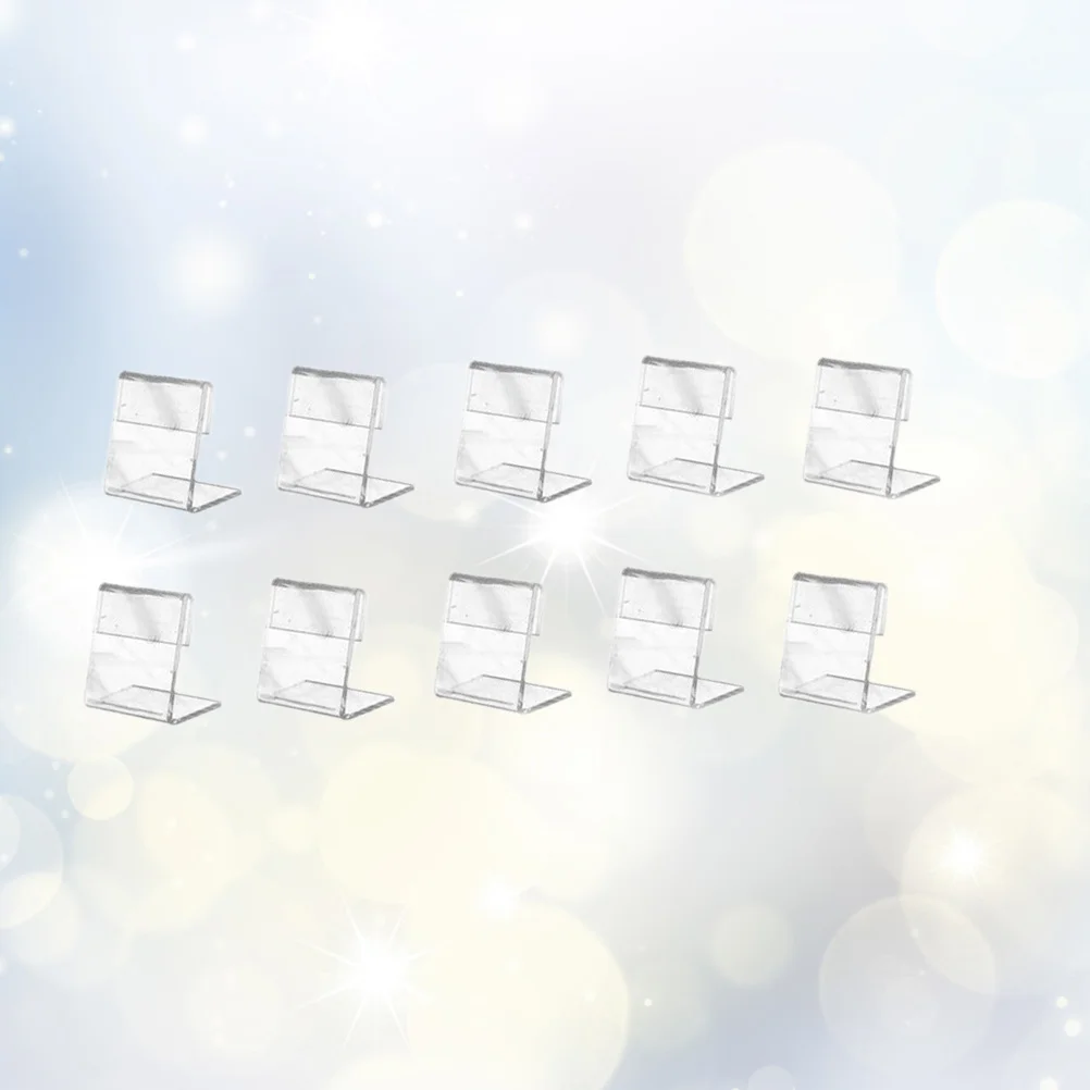 Holder Display Stand Sign Clip Acrylic Stands Paper Photol Name Table Mini Numbermemo Home Organizer Desk Clamps Small Shape