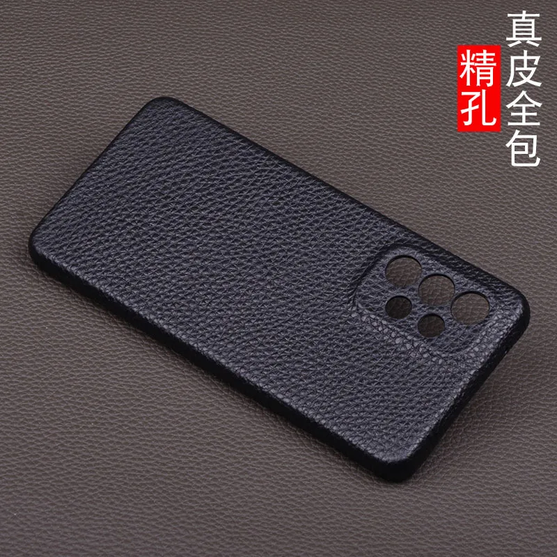 Hot Sales New Wholesale Retail Full Grain Cow Skin Leather Cover Cases For Samsung Galaxy A73 A53 Genuine Cowhide Case