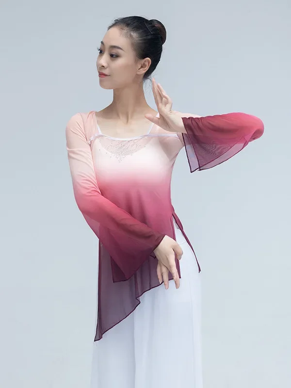 

Classical Dance dress National Hanfu Practice Clothing Women Elegant Ancient Style Suit folk dance Performance Costumes