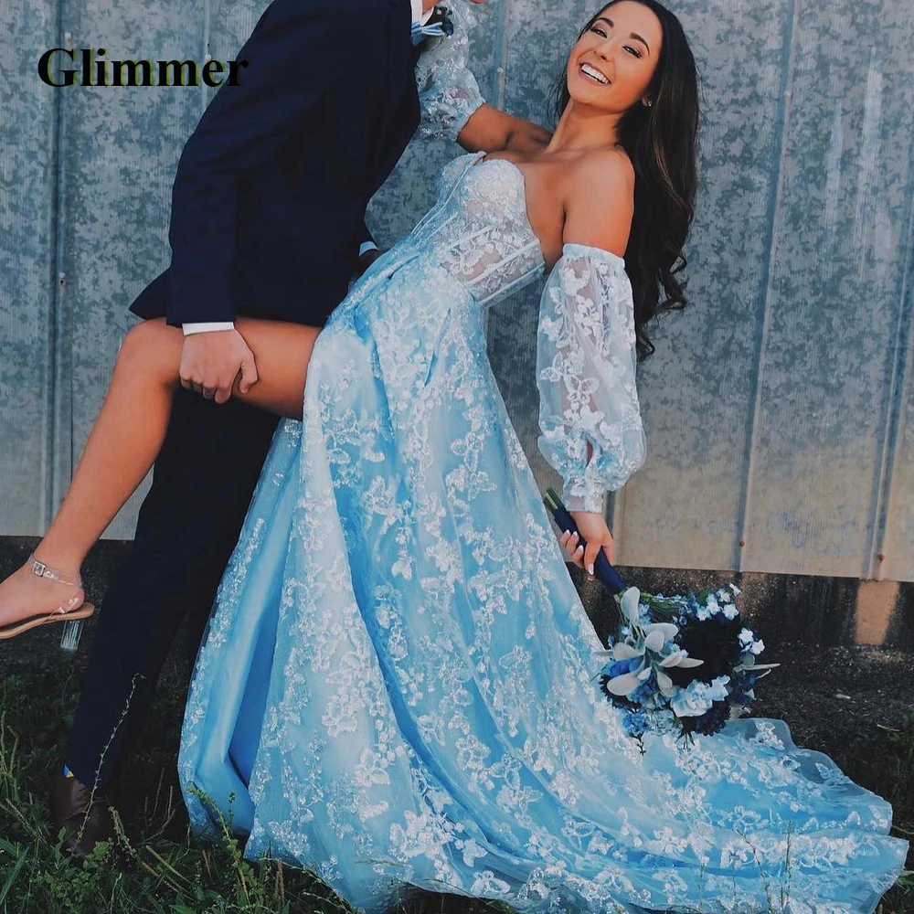 

Glimmer Luxury Evening Dresses Formal Prom Gowns Long Sleeves 2023 Personalised Abendkleider Fiesta De Noche Robe Ball Stretch