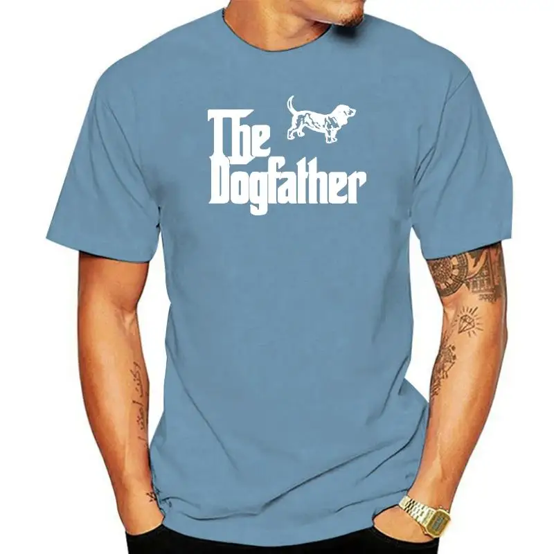 

Мужская футболка с коротким рукавом The Dogfather bассет Hound