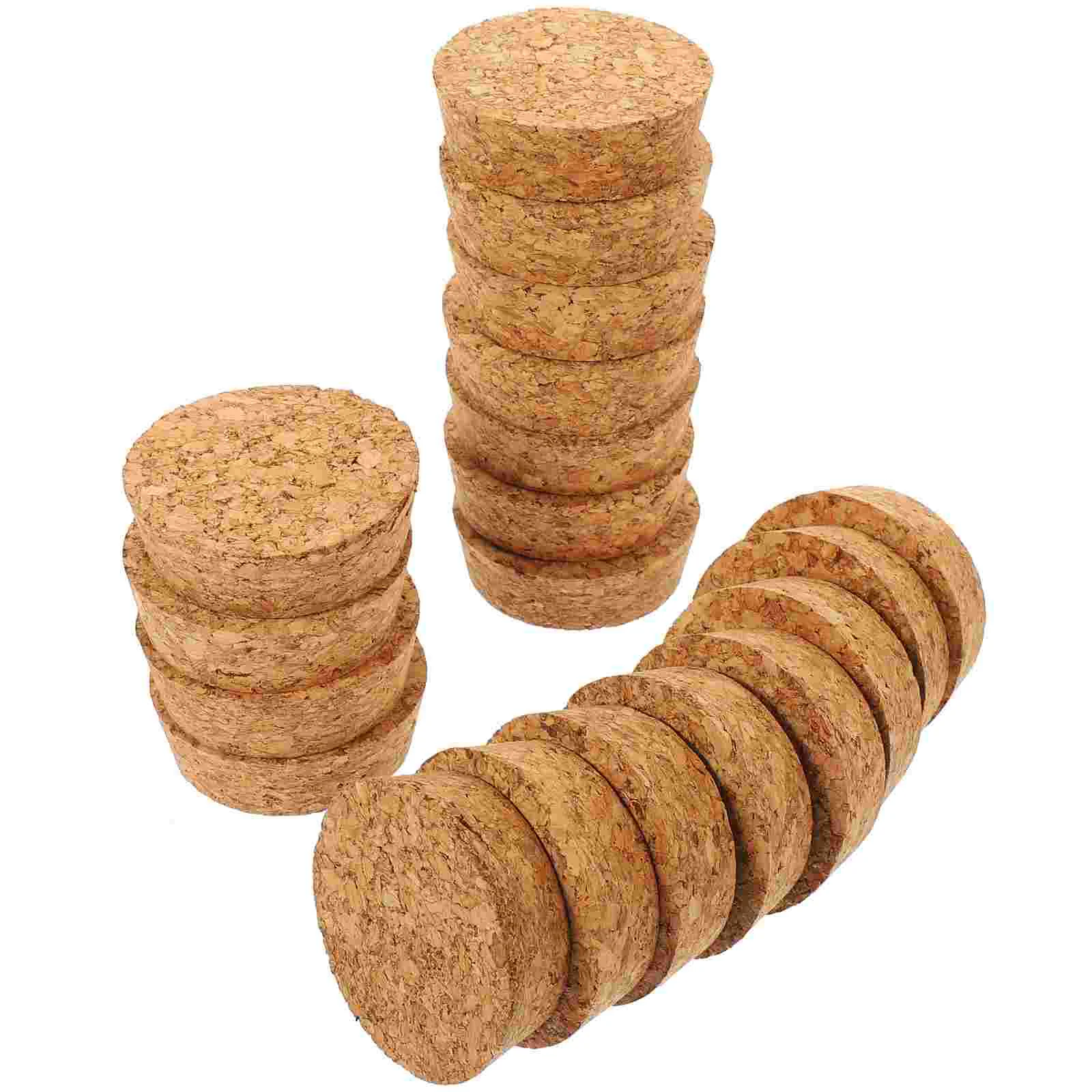 

20 Pcs Glass Bottle Cork Corks Wide Tapered Saver Sealer Sealing Cap Stopper