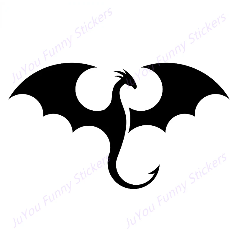 

JuYou Funny Stickers Exterior Accessories for Dragons Silhouette Car Sticker Die Cut Material Decals Car Trunk Decoration DIY