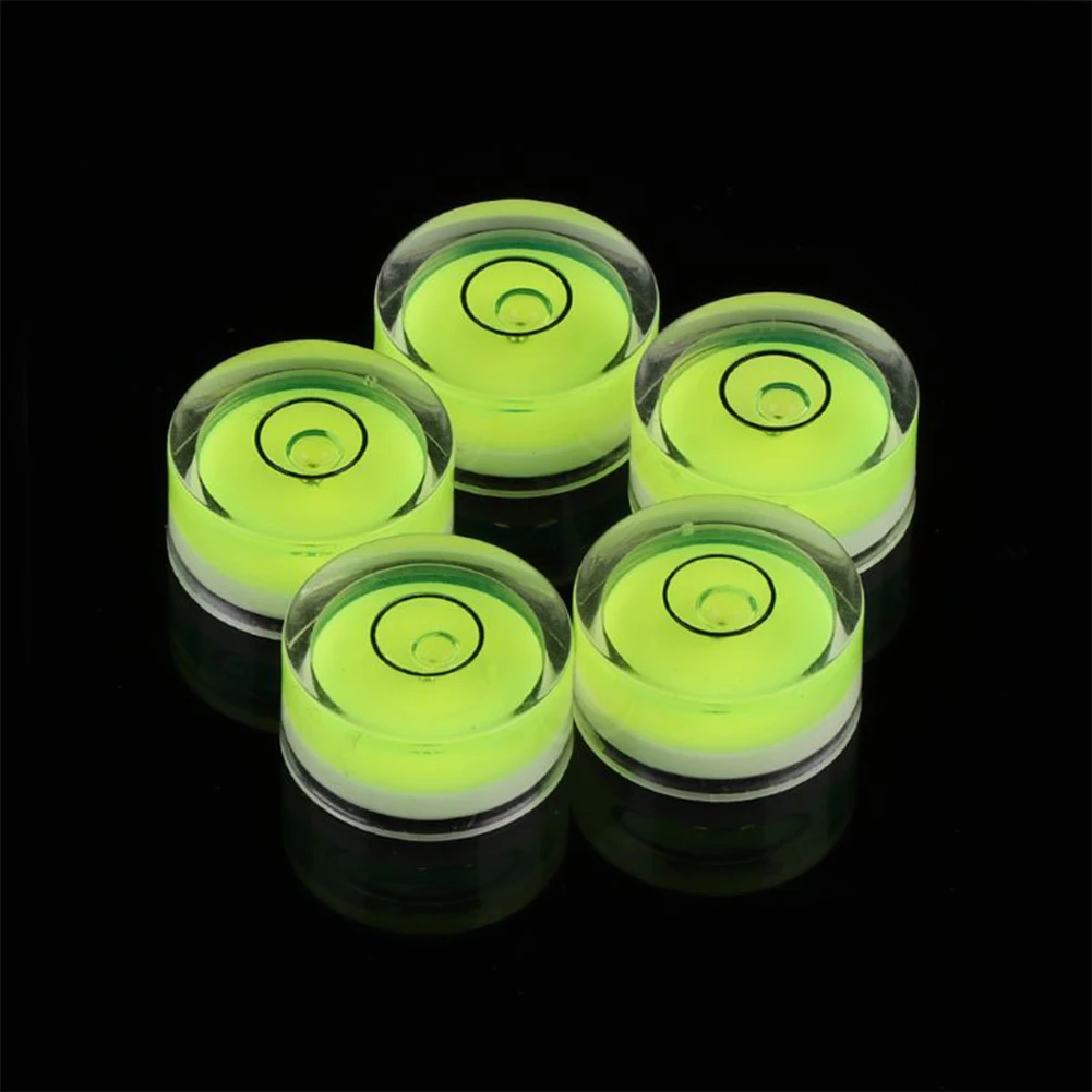 

Power Tool Part And Accessories Measuring Round Bubble Level Spirit Level Bullseye Instrument Acrylic+plastic Test Round 5pcs