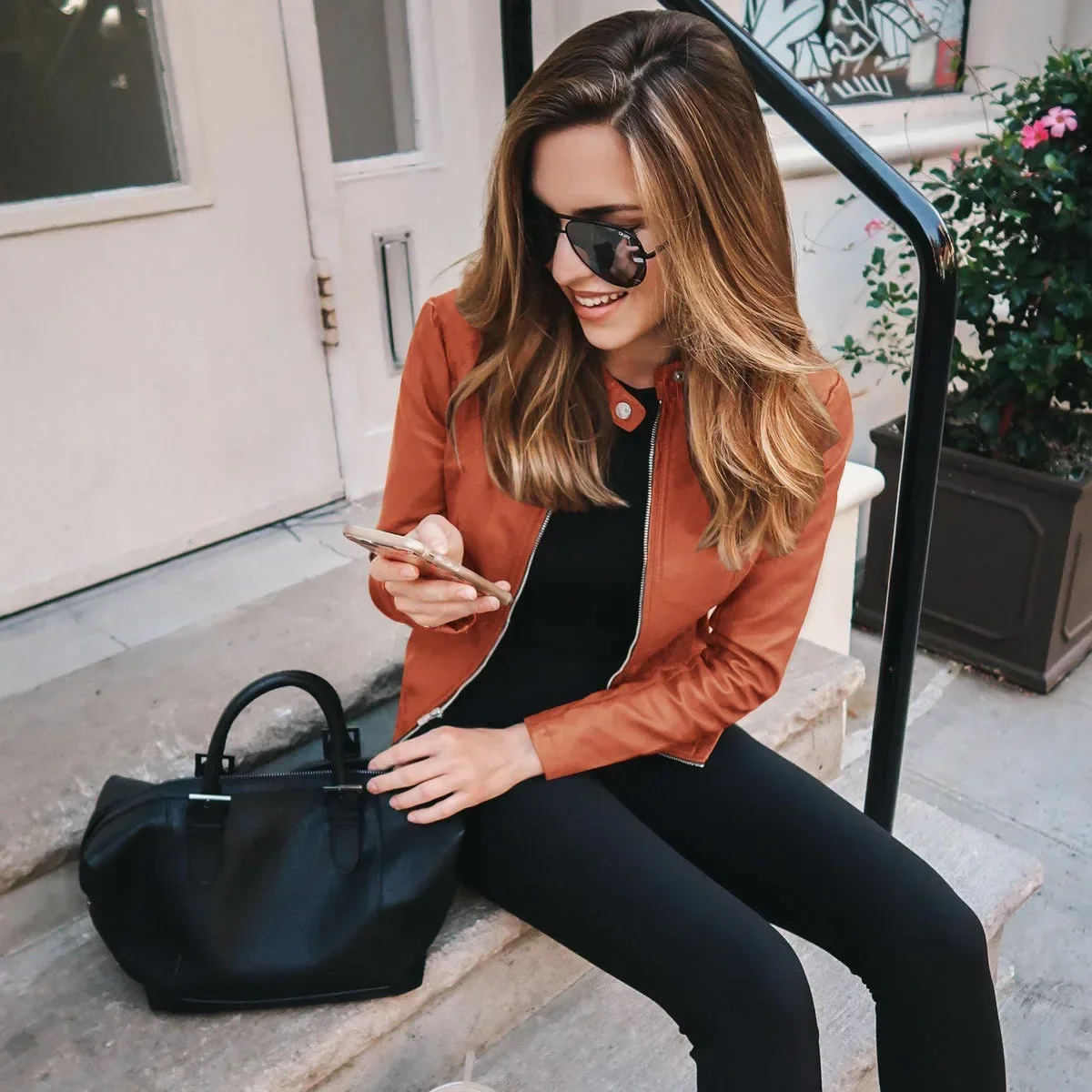 Куртка CNANOO женская из искусственной кожи приталенный Повседневный Байкерский