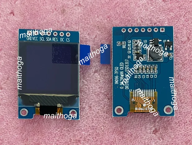 IPS 0 96 дюймов 7PIN/12PIN SPI белый OLED экран (плата/без платы) SSD1317 Привод IC 96*96 | Электронные