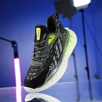 high quality mens running shoes men breathable sports shoes fashion reflective sneakers light comfort walking shoes trainers