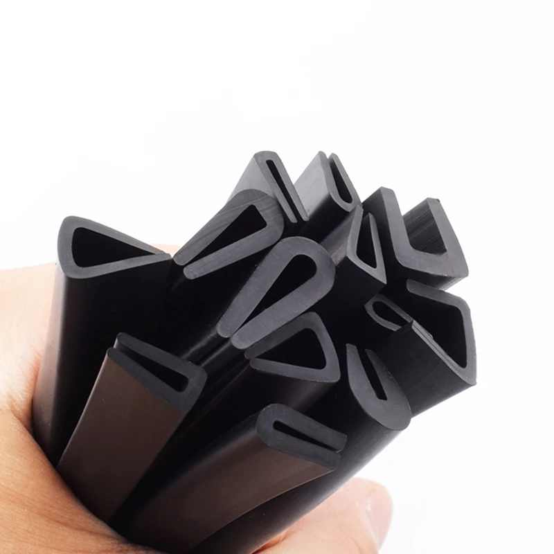 1 метровая черная резиновая лента для защиты от столкновений защитная U-образная