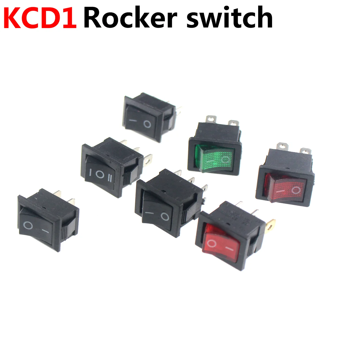 Кнопочный Переключатель KCD1 2piin 3Pin для лодки, автомобиля, 10 А, 250 В/125 В переменного тока, красный, желтый, зеленый, синий, черный, Лучшая цена, KCD1