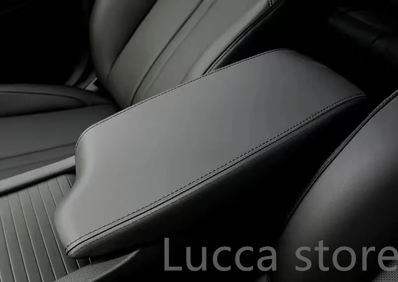 

Верхняя замша для Hyundai sonata dn8 2020 2021 + автомобильные аксессуары кожаная Центральная консоль подлокотник крышка подлокотника защитный чехол