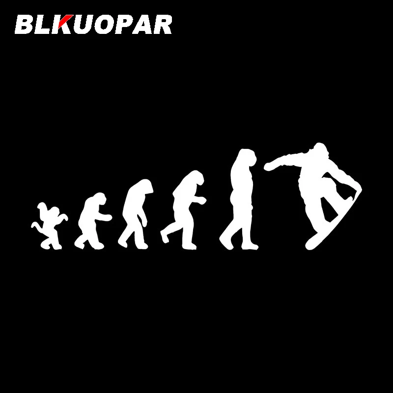 

BLKUOPAR Эволюция сноуборда, автомобильные наклейки, индивидуальные наклейки, окклюзия, царапины, высечка, крышка топливного бака для холодильника, товары