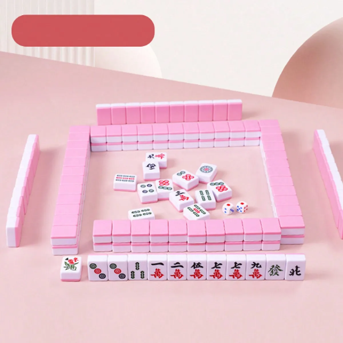 Мини-фототелефон Дорожный Набор С 144 Розовыми Милыми Игровыми Плитками Для