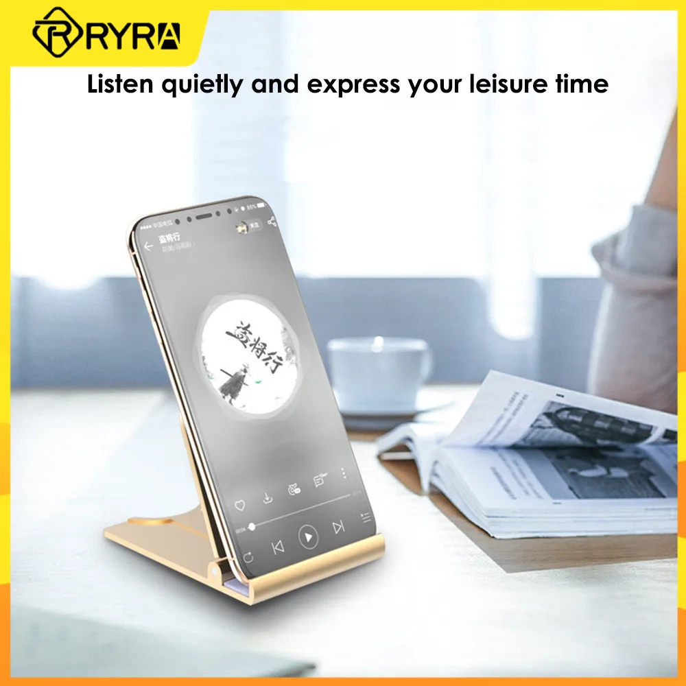 

RYRA Universal Mobile Phone Holder Multi-gear Adjustment Portable Stand Folding Desktop Lazy Bracket For Tablet Phone Holder