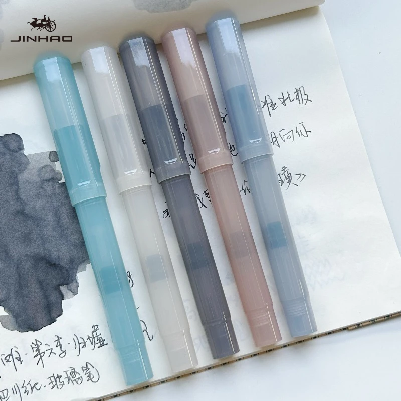 Фото Ручка-фонтан JINHAO 62D серии Dreamy Color, высококачественная, с перьями EF/F, для студентов, офиса и школы, канцелярские принадлежности №1