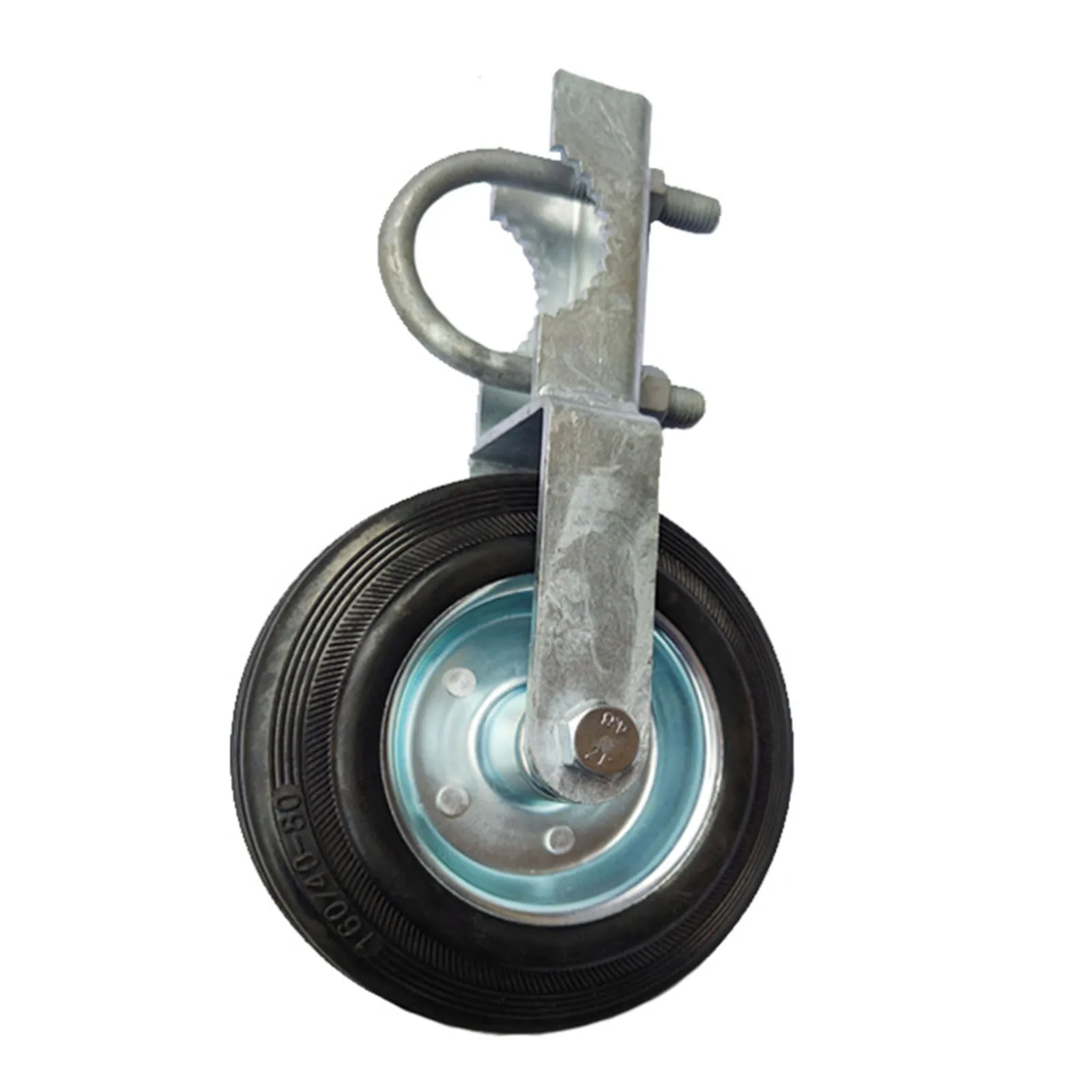 

6-inch U Bolt Aided Wheels None Black Cattle Fence Even Concrete Fence Gate Gravel Ground Non-slip Screw Thread