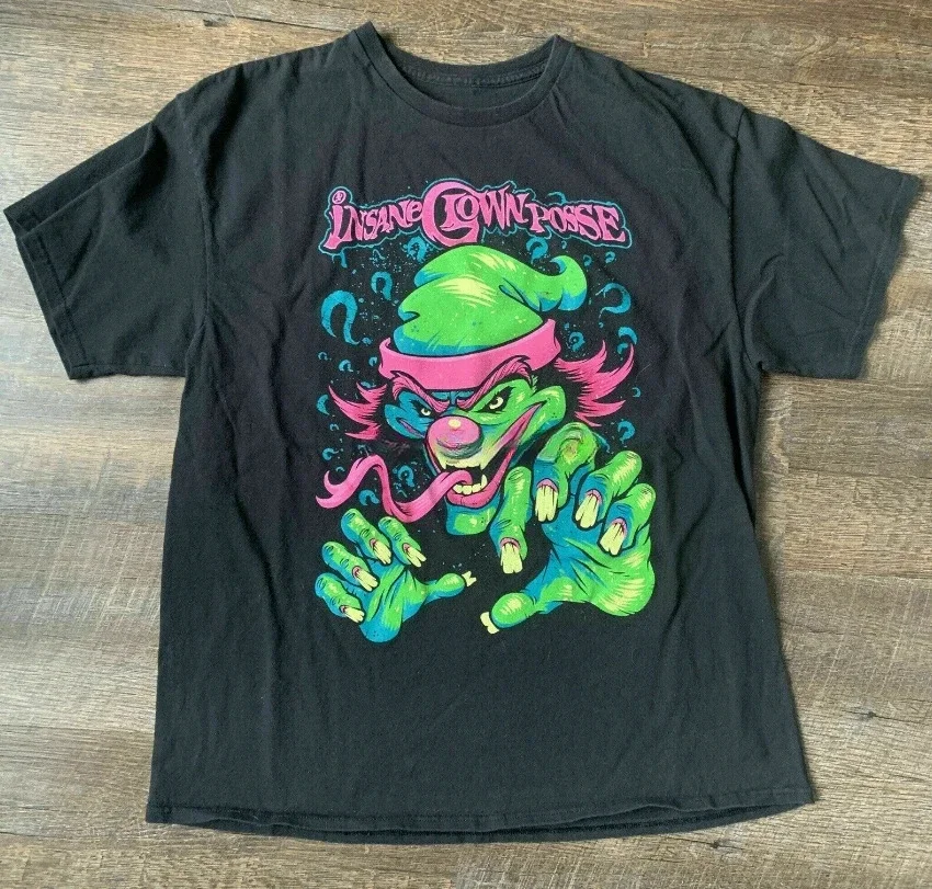 Забавная футболка с принтом Icp Crazy-cl0wn-p0sse Band винтажный подарок для мужчин забавная