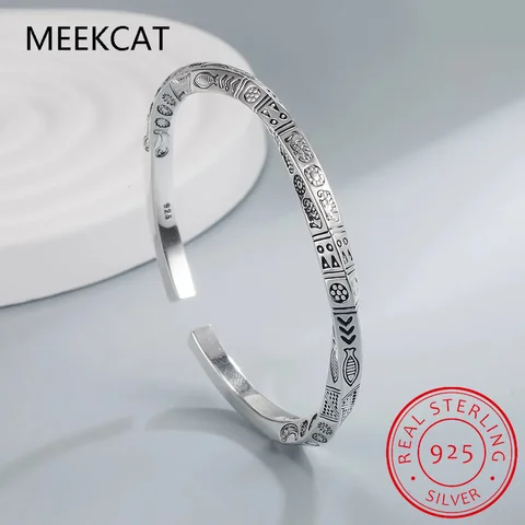 Открытые браслеты из серебра 925 MEEKCAT