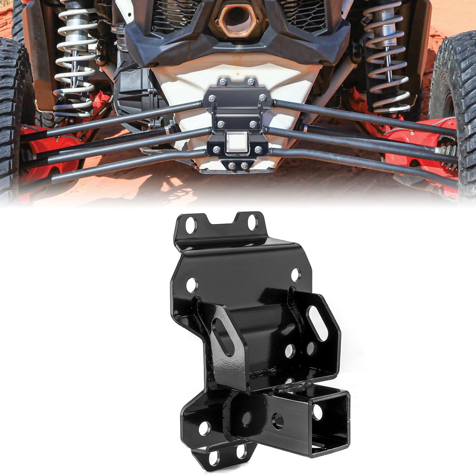 

Для 2022-2024 Maverick X3/MAX (все модели) UTV ATV 2-дюймовый приемник задний буксировочный сцепь сцепного устройства прицепа без аксессуаров для дрели