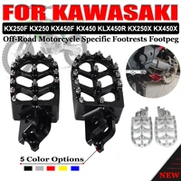 for kawasaki kx250f kx250 kx450f kx450 klx450r kx250x klx 450r kx450x motorcycle accessories footrest footpegs foot pegs pedal