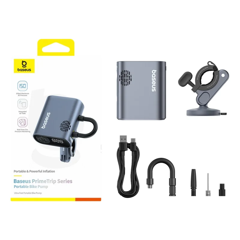 

Велосипедный воздушный насос Baseus, 1500 фунт/кв. Дюйм