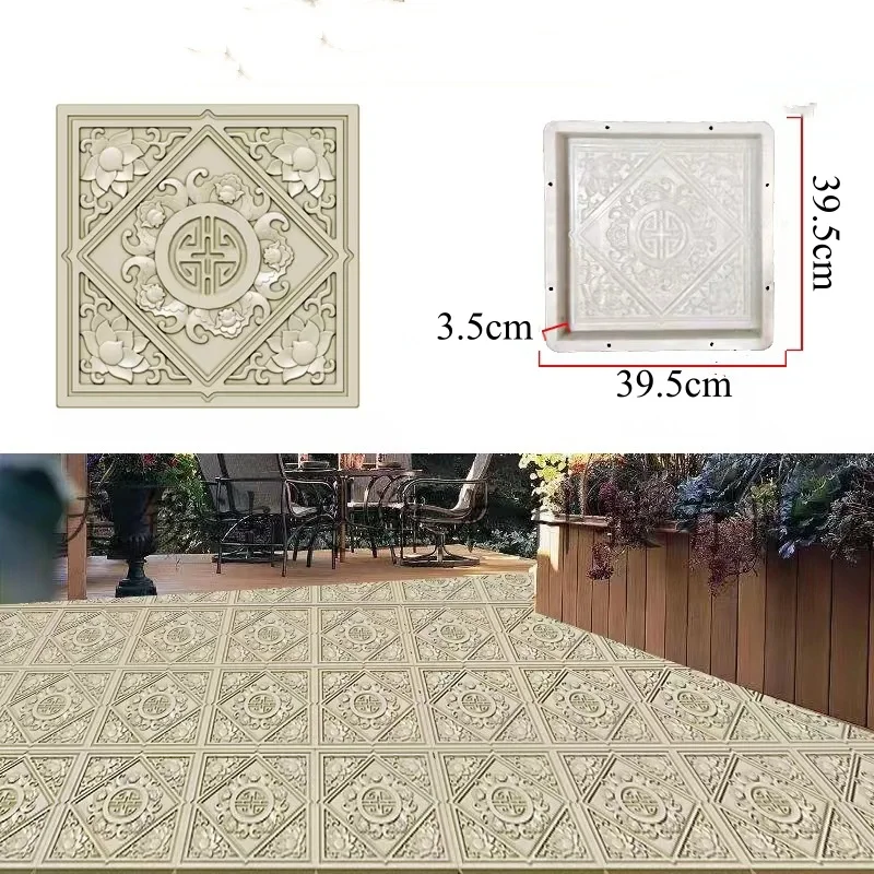 1 шт. дорожная бетонная форма для самостоятельного изготовления мощения литой