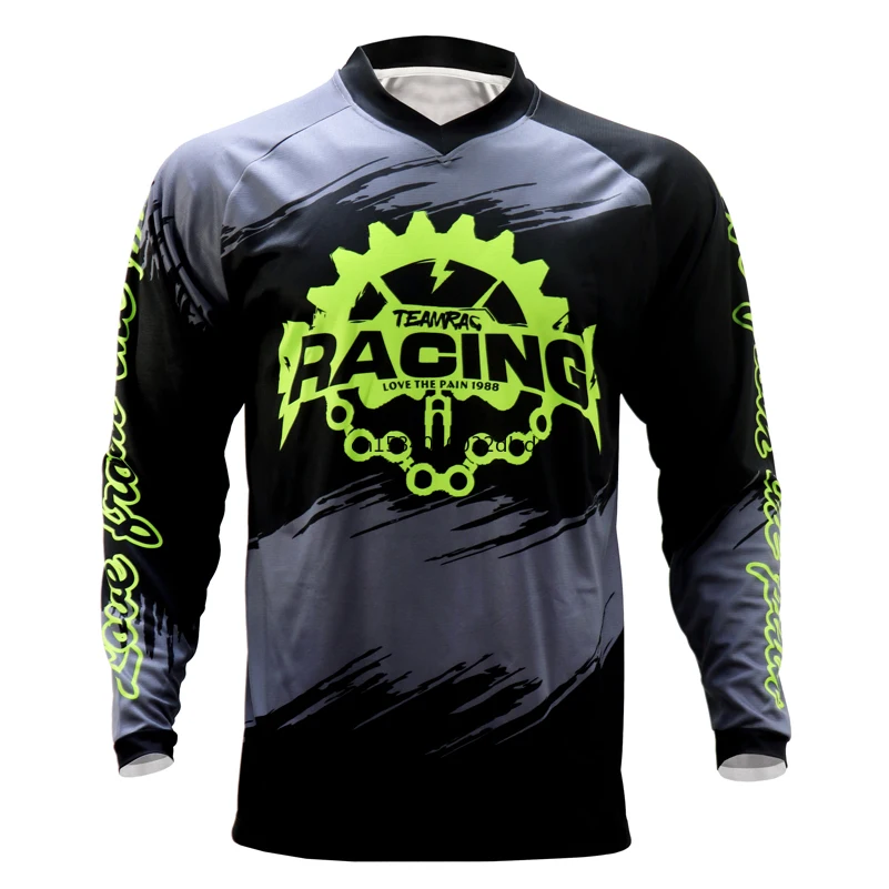 

CWF Long Sleeve MTB White Shirt Quick Dry Enduro Motocross jersey Dh Dirt bike Jersey Mountain Bike Shirts Uniform