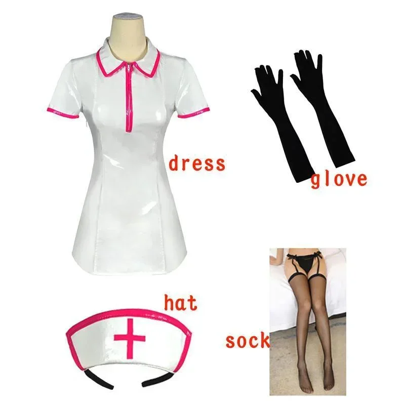 Cosbao Chainsaw Man Makima Косплей Костюм Униформа медсестры Женщины Сексуальная медсестра