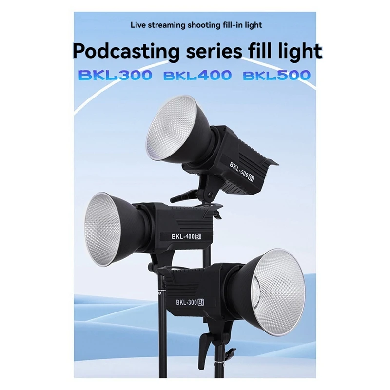 Фото 300W Bi LED видеосвет, постоянное светодиодное освещение с беспроводным пультом 2.4G для портретной и уличной съемки, вилка стандарта США - AD23 №2