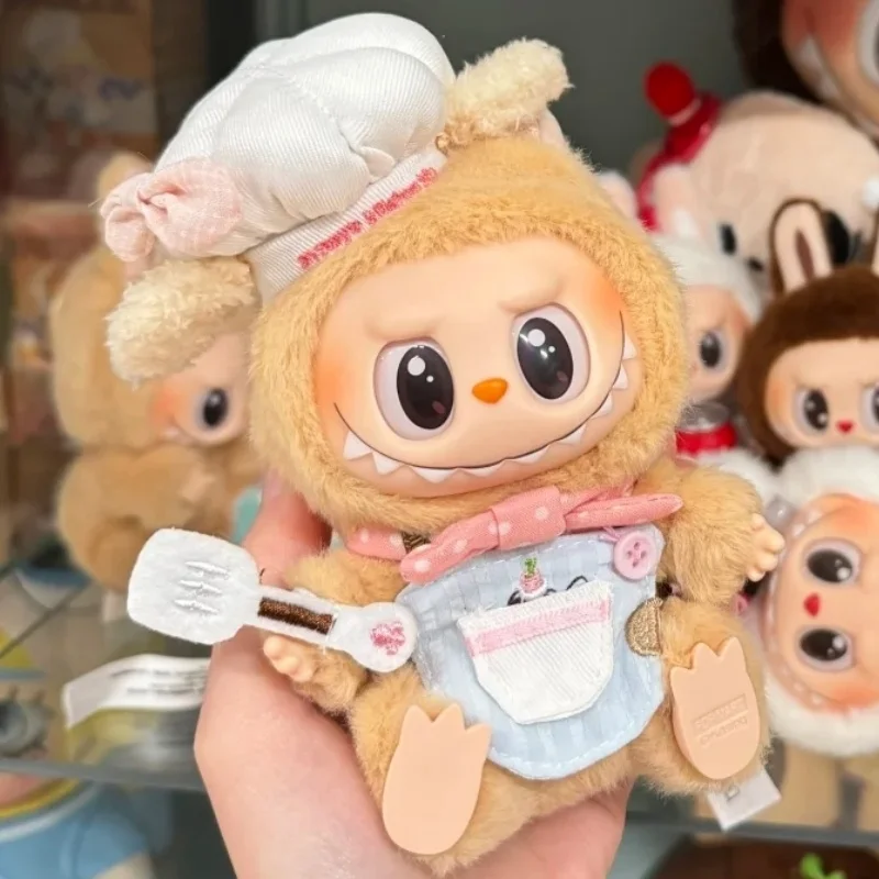 Kawaii Little Cook для 17 см Labubu кухонная одежда щенков цветные шапки шеф-повара фартуки
