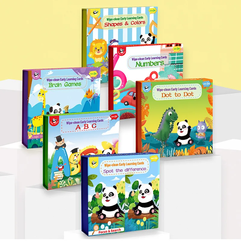 

Montessori Children Drawing Toys Pen Control Training Color Shape Math Match Drawing Tablet Fine Motor Learning Educational Toys