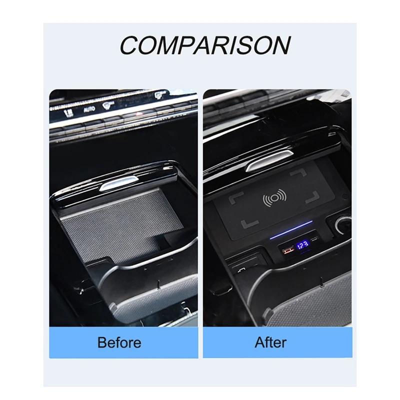 Автомобильное беспроводное зарядное устройство QI 15 Вт чехол для зарядки