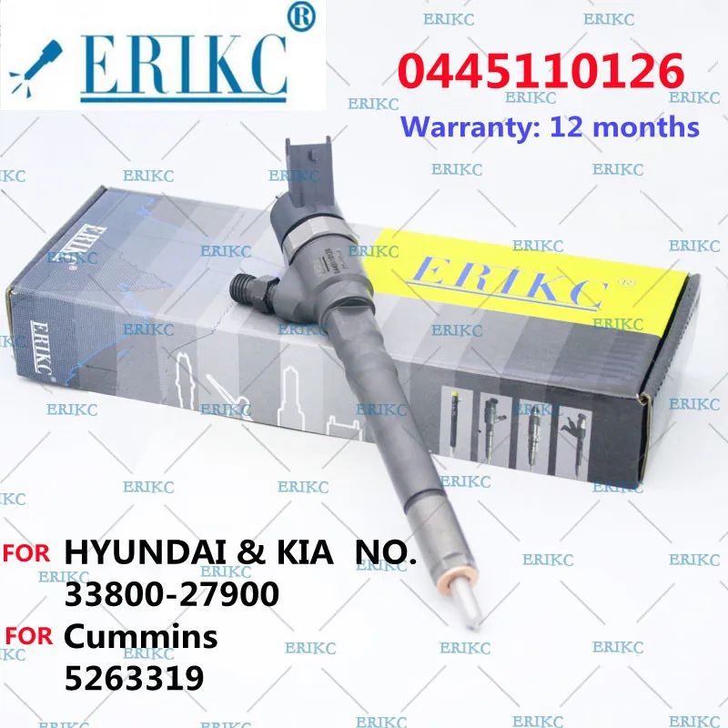 

ERIKC 33800-27900 0445110126 Diesel Engine Fuel Injection Genuine Nozzle For HYUNDAI & KIA NO. 33800-27900 Cummins 5263319