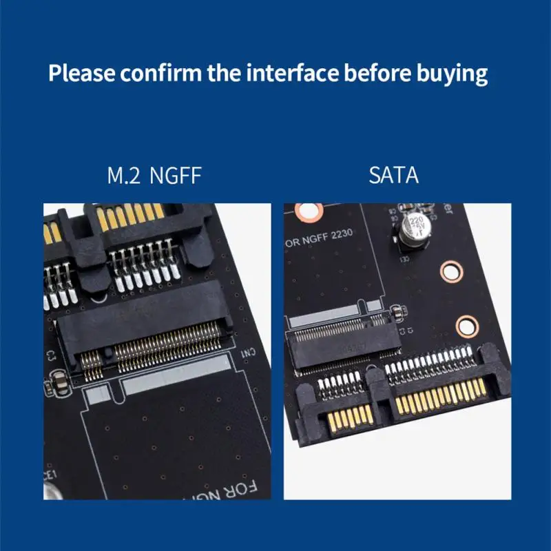 Один порт M.2 NGFF в SATA 22P плата адаптера SATA3.0 на SSD жесткий диск для 2230 2242 2260 2280 черный |