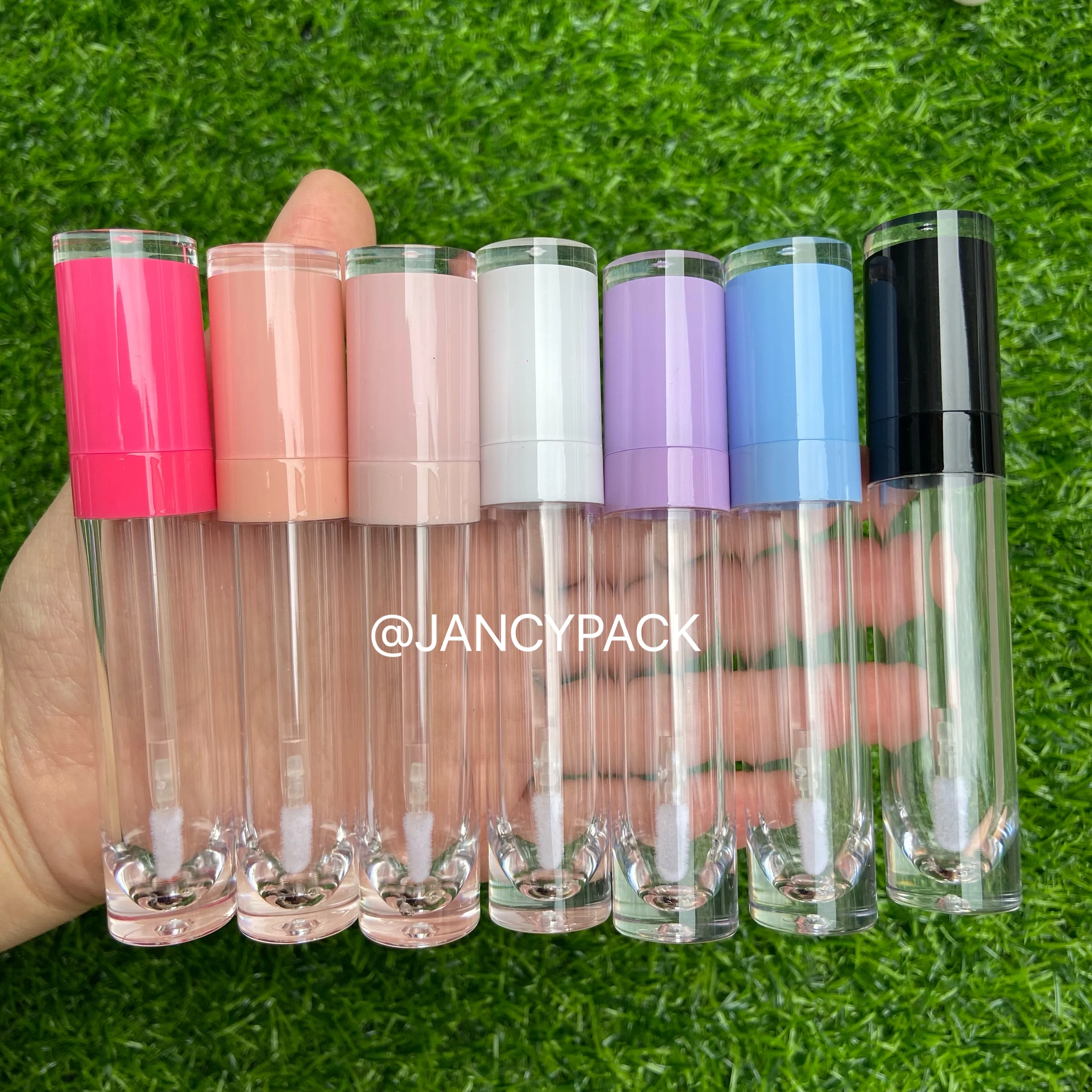 8ml Liquid Foundation Tools Purple,Pink,Blue,Black,White,Pink Lip Gloss Tube Beauty Cosmetic Packing Container Custom Logo