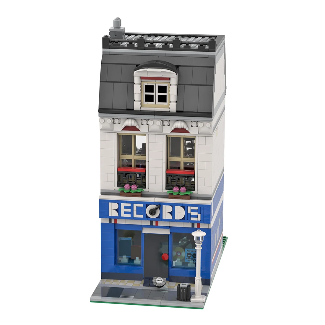 

MOC-37241 1186PCS Records Studio Scene Blocks Building MOC Set Toy - Designed By BRICKCORNER