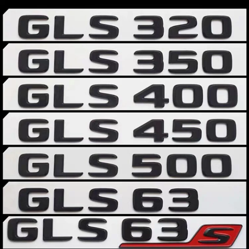 

3D Оригинальные ABS Автомобильные буквы значок эмблема наклейки для Mercedes Benz GLS Class GLS63 GLS320 GLS350 GLS400 GLS450